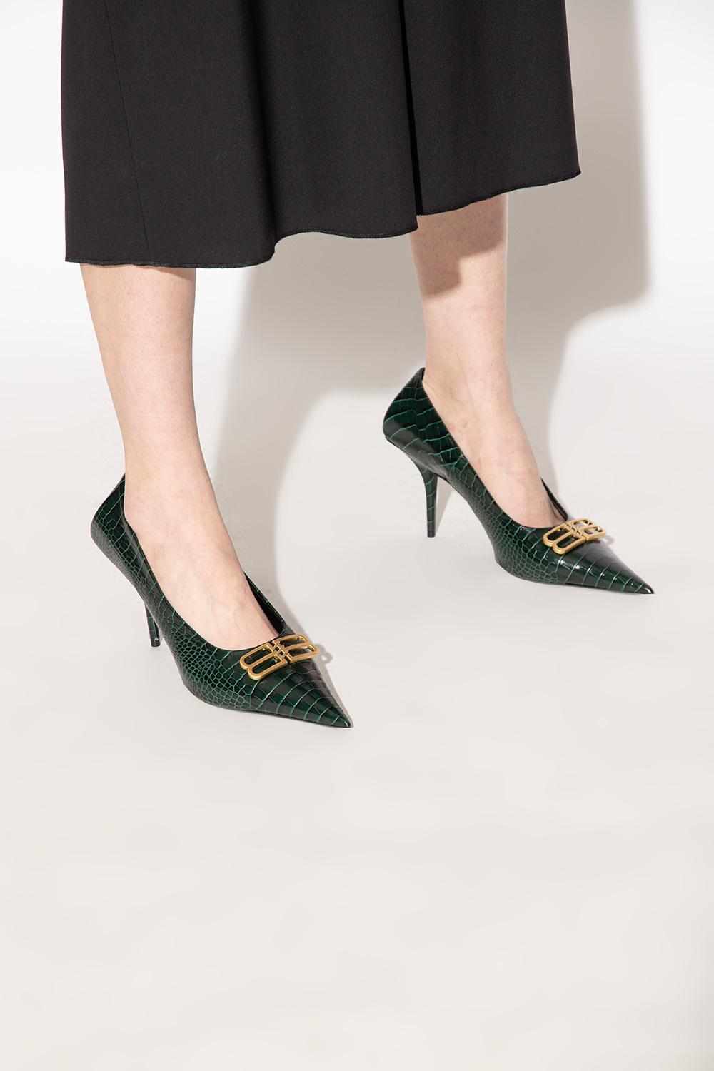 Balenciaga best sale green heels